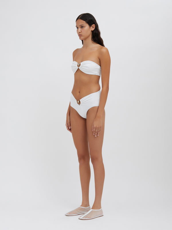 Christopher Esber Orbit Ruched High Brief White Orbit Ruched High Brief Black