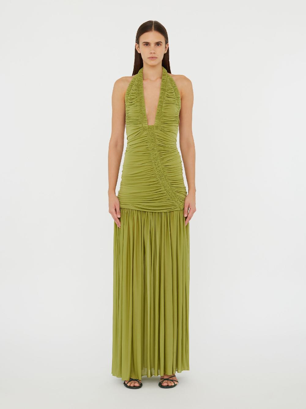 christopher esber Orion Gown green olive Orion Gown bottle green Orion Gown warped spot Orion Gown magenta Orion Gown lapis