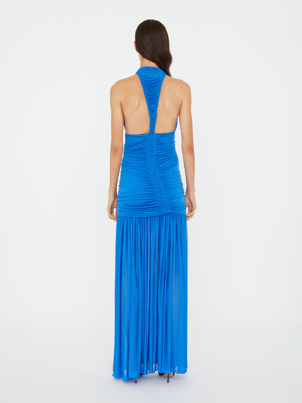 Christopher Esber Orion Gown Lapis Orion Gown Bottle Green Orion Gown Warped Spot Orion Gown Magenta Orion Gown Green Olive