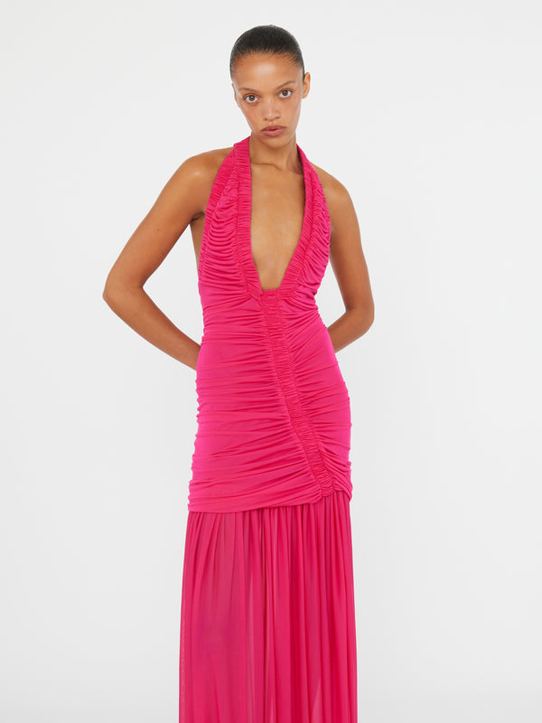 Christopher Esber Orion Gown Magenta Orion Gown Warped Spot Orion Gown Green Olive Orion Gown Bottle Green Orion Gown Lapis