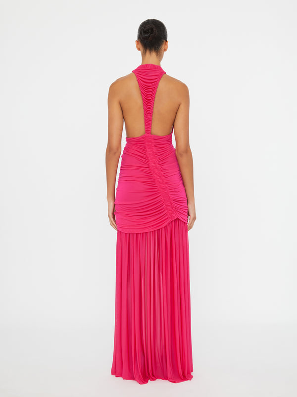 Christopher Esber Orion Gown Magenta Orion Gown Warped Spot Orion Gown Green Olive Orion Gown Bottle Green Orion Gown Lapis