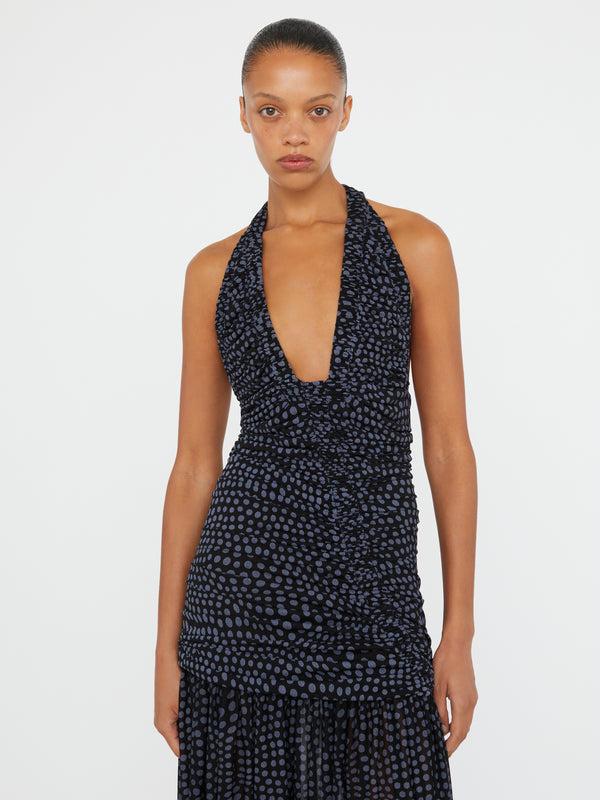 Christopher Esber Orion Gown Warped Spot Orion Gown Bottle Green Orion Gown Magenta Orion Gown Green Olive Orion Gown Lapis