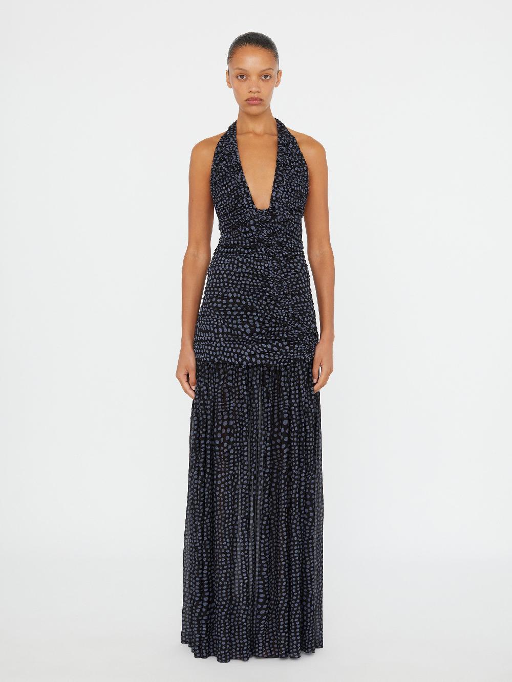 christopher esber Orion Gown warped spot Orion Gown bottle green Orion Gown magenta Orion Gown green olive Orion Gown lapis