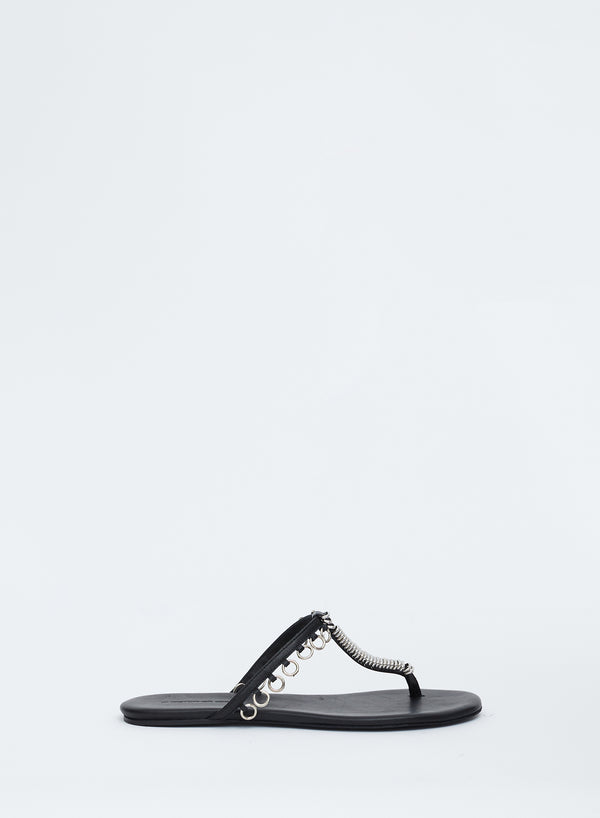 Christopher Esber Pierced Flip Flop Black Pierced Flip Flop Chilli