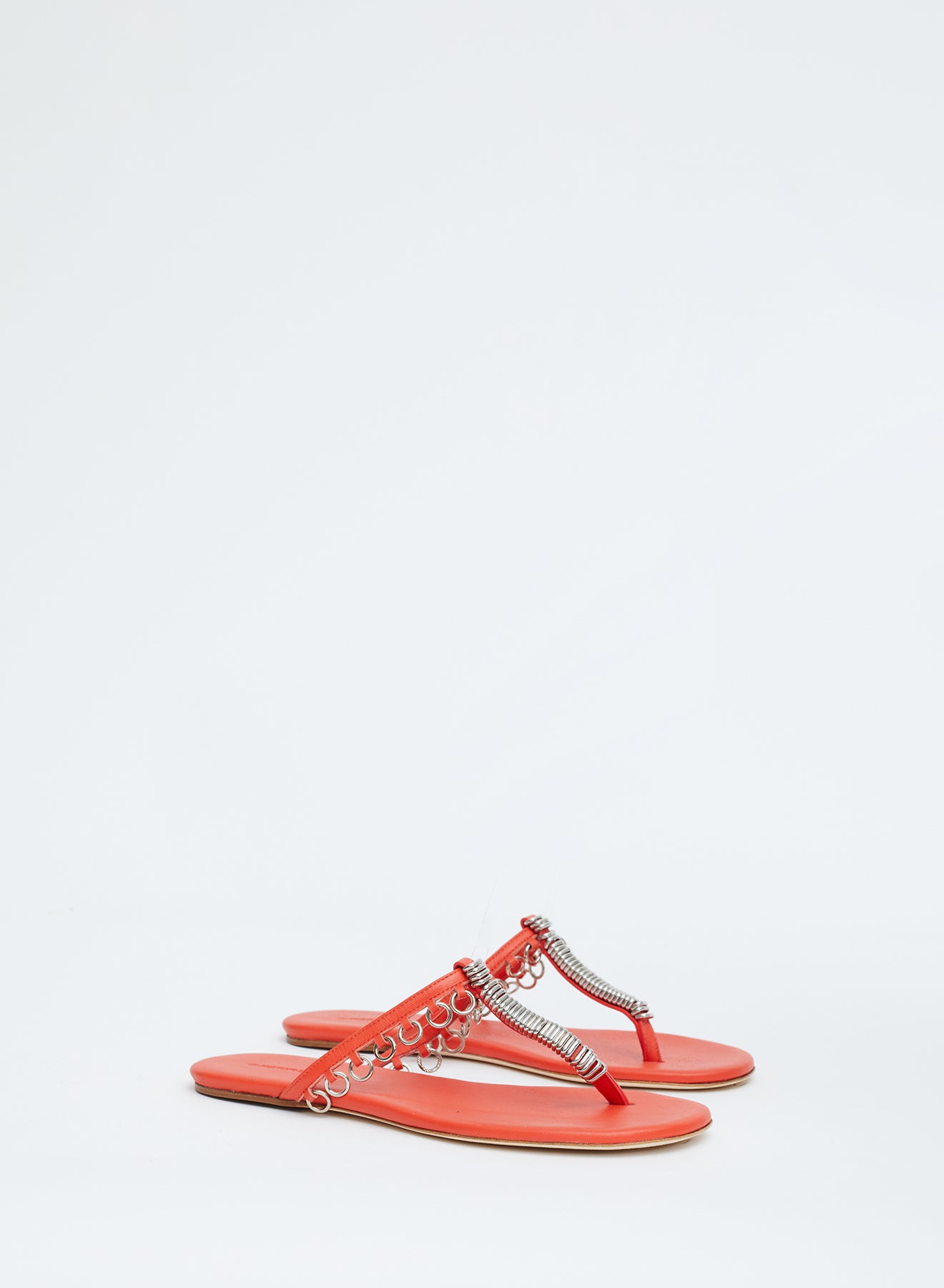 christopher esber Pierced Flip Flop chilli Pierced Flip Flop black