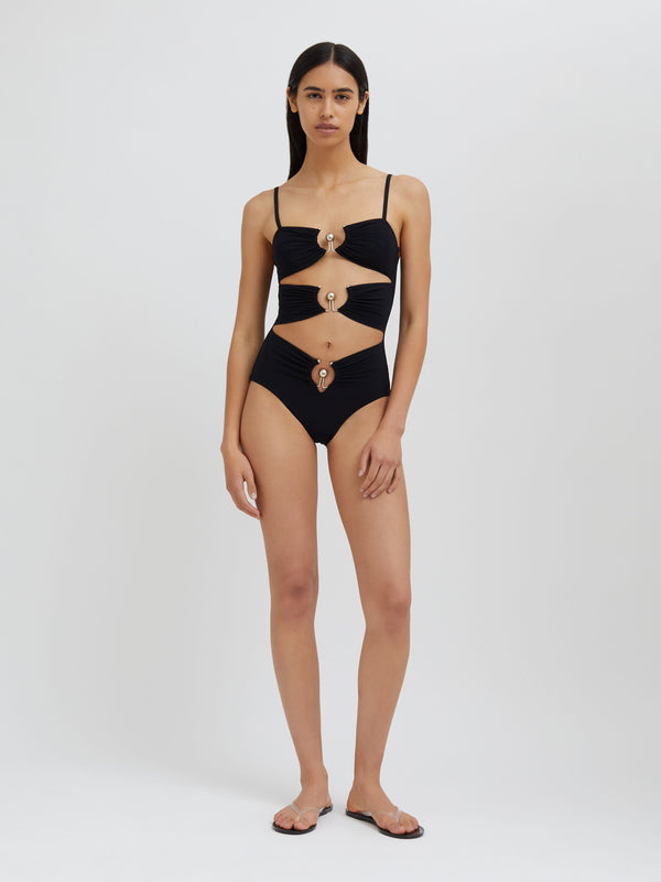 Christopher Esber Pierced Orbit One Piece Black Pierced Orbit One Piece White Pierced Orbit One Piece Grape Pierced Orbit One Piece Eucalypt