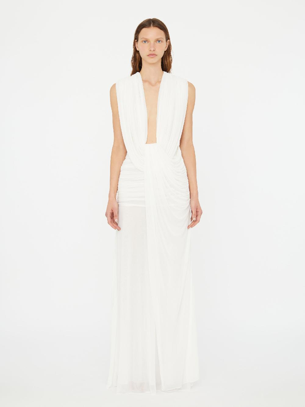 christopher esber Ripple Drape Gown white Ripple Drape Gown black