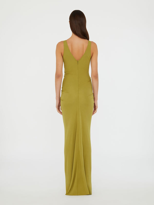 Christopher Esber Salacia Jersey Drape Dress Cedar Salacia Jersey Drape Dress White