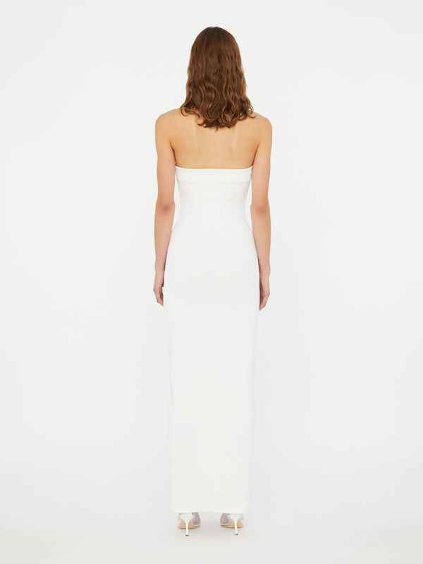 Christopher Esber Salacia Wire Strapless Dress White