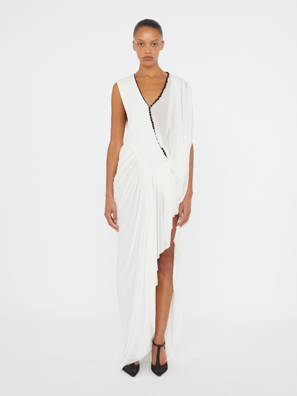 christopher esber Sevi Pintuck Parachute Dress white