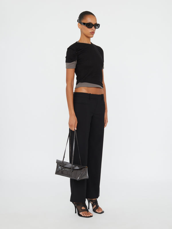 Christopher Esber Sheer Ribbed Overlay Loophole Tee Black Shadow Grey Sheer Ribbed Overlay Loophole Tee Clear Blue Multi Sheer Ribbed Overlay Loophole Tee Melon White Sheer Ribbed Overlay Loophole Tee White Heather Grey