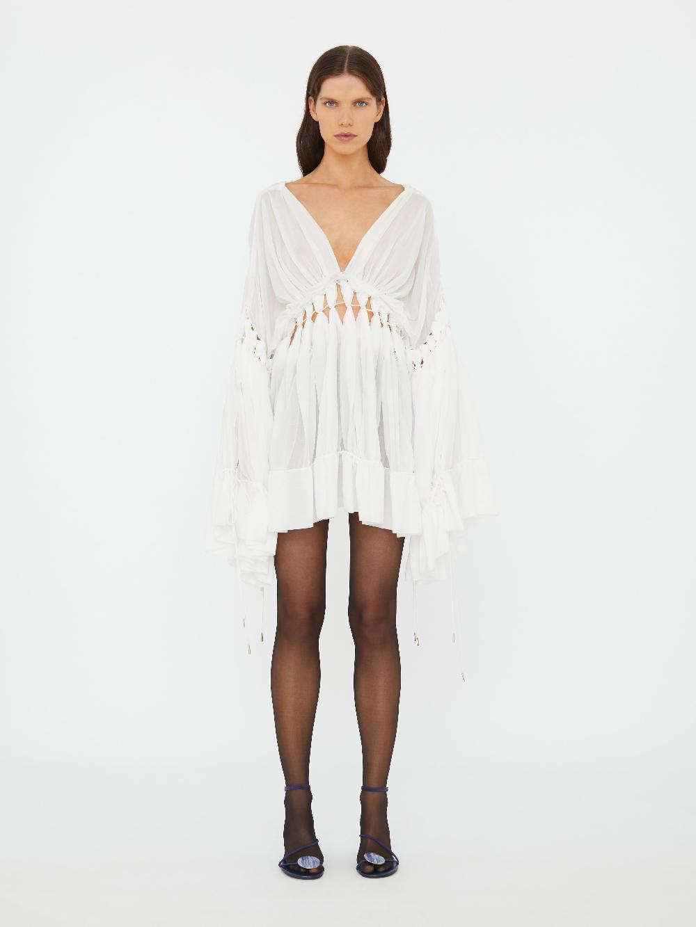 christopher esber Sirocco Cotton Muslin Dress white christopher esber Sirocco Cotton Muslin Dress white
