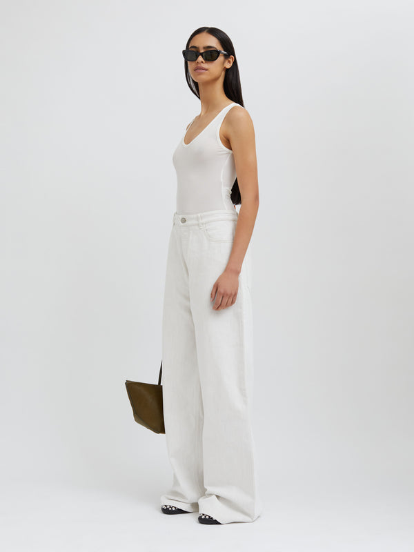 Christopher Esber Sonora Tank Bodysuit White Sonora Tank Bodysuit Black