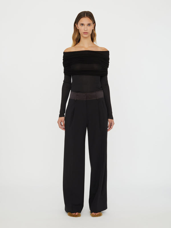 Christopher Esber Sonora Veiled Long Sleeve Top Black Sonora Veiled Long Sleeve Top White