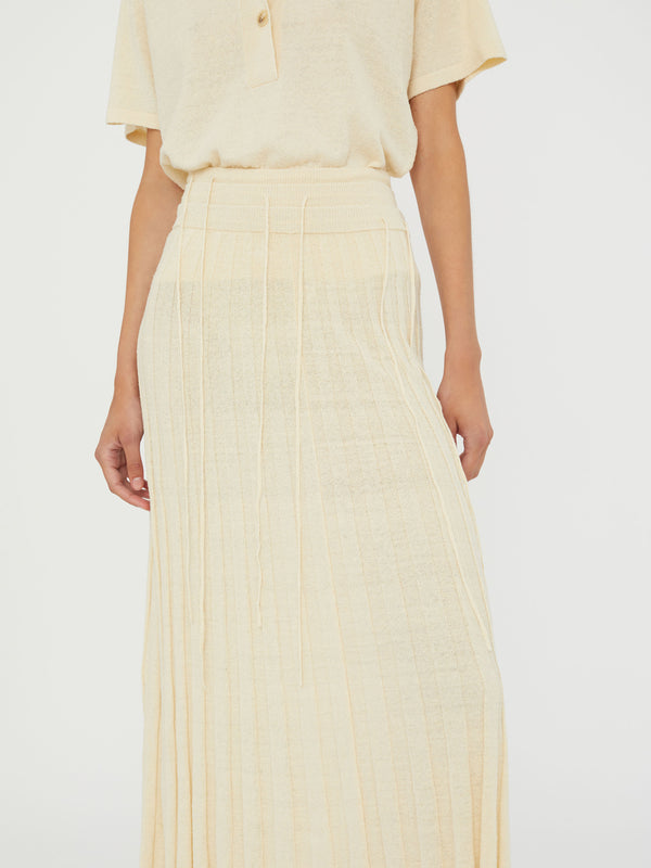 Christopher Esber Straccio Knitted Skirt Ecru Straccio Knitted Skirt Red