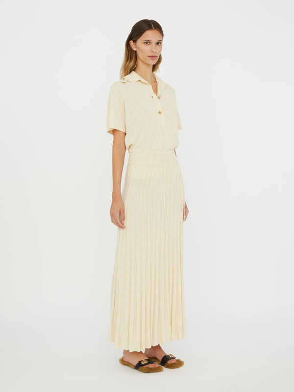 Christopher Esber Straccio Knitted Skirt Ecru Straccio Knitted Skirt Red