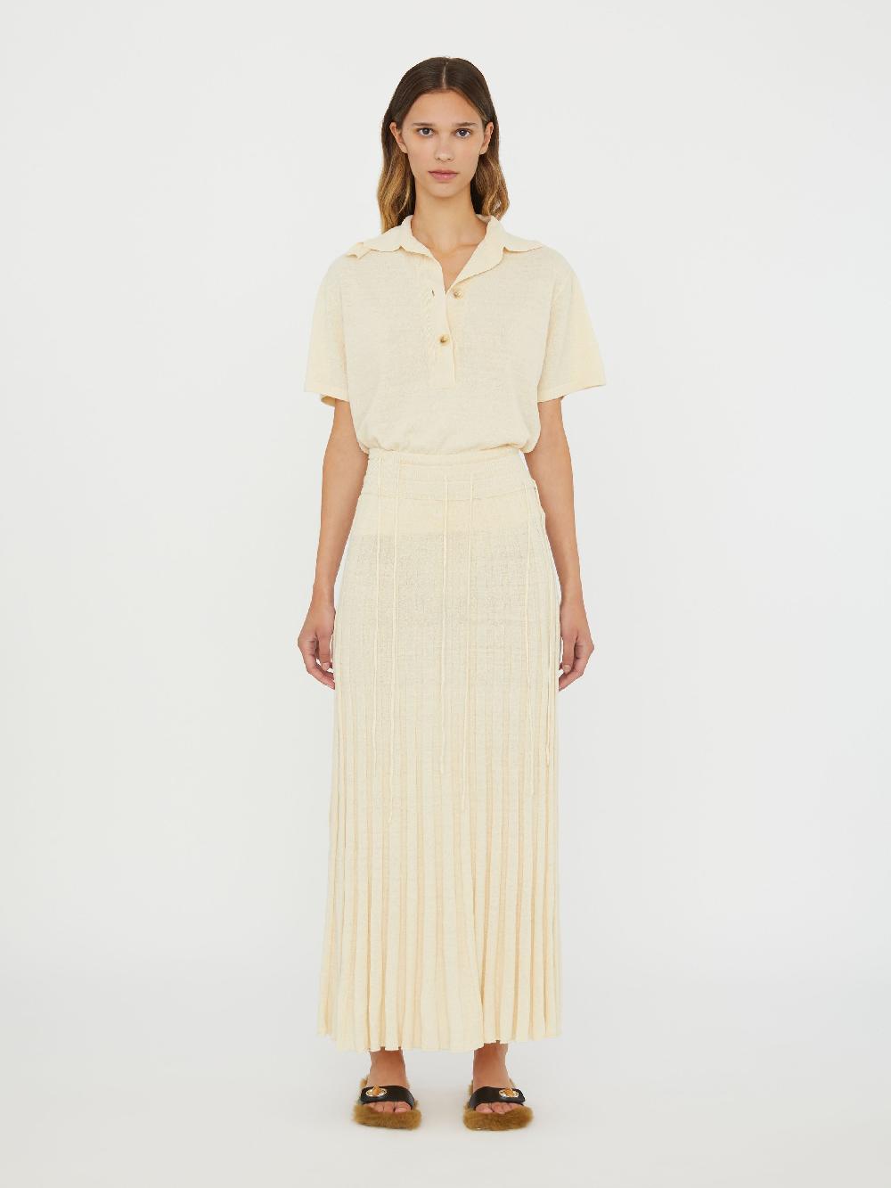 christopher esber Straccio Knitted Skirt ecru Straccio Knitted Skirt red