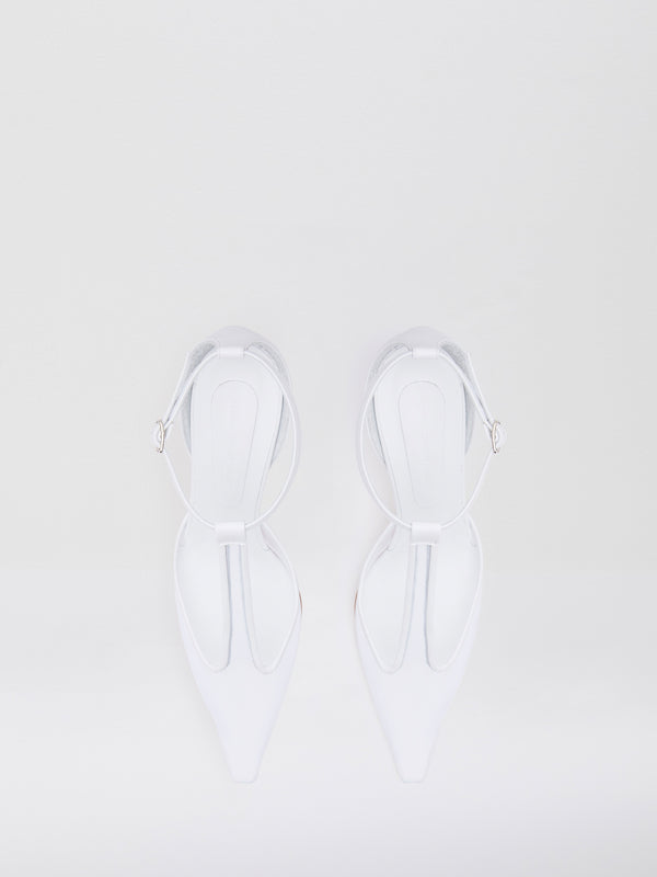 Christopher Esber T-Bar Vapour Heel White T-Bar Vapour Heel Black