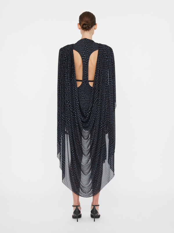 Christopher Esber Torrent Draped Mini Dress Warped Spot