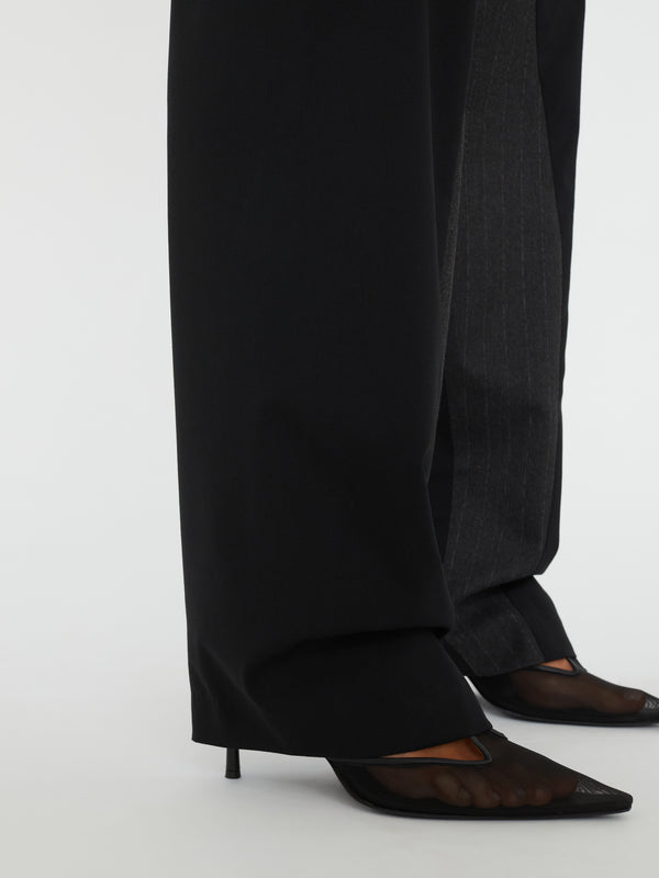 Christopher Esber Torrent Pinstripe Trouser Charcoal Stripe