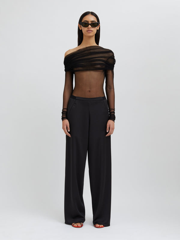 Christopher Esber Veiled Top Black Veiled Top White Veiled Top Evergreen Veiled Top Mauve Veiled Top Teal Veiled Top Eucalypt