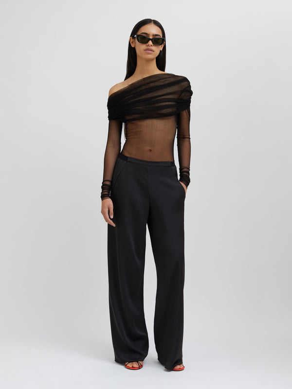 Christopher Esber Veiled Top Black Veiled Top White Veiled Top Evergreen Veiled Top Mauve Veiled Top Teal Veiled Top Eucalypt