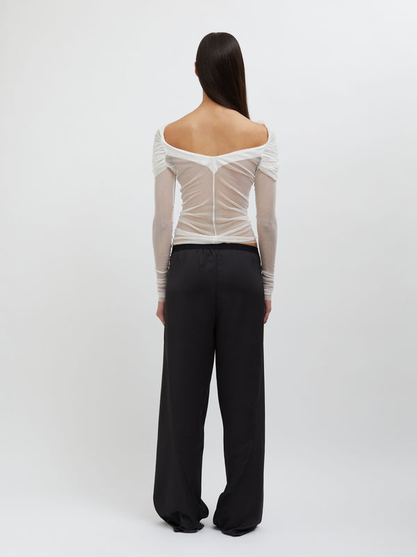 Christopher Esber Veiled Top White Veiled Top Black Veiled Top Evergreen Veiled Top Mauve Veiled Top Teal Veiled Top Eucalypt