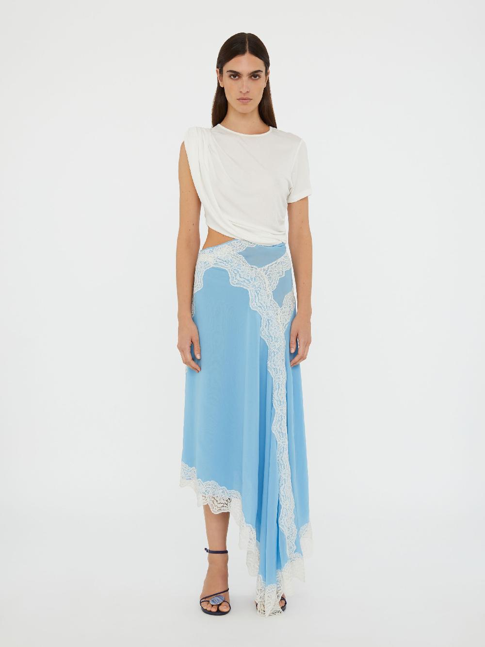 christopher esber Verve Twisted Tee Dress cielo blue multi Verve Twisted Tee Dress eucalypt black