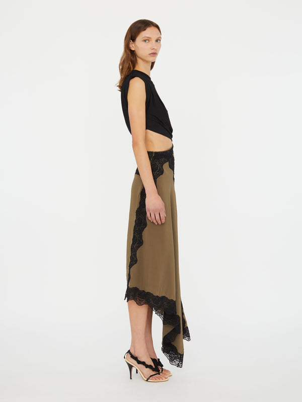 Christopher Esber Verve Twisted Tee Dress Eucalypt Black Verve Twisted Tee Dress Cielo Blue Multi