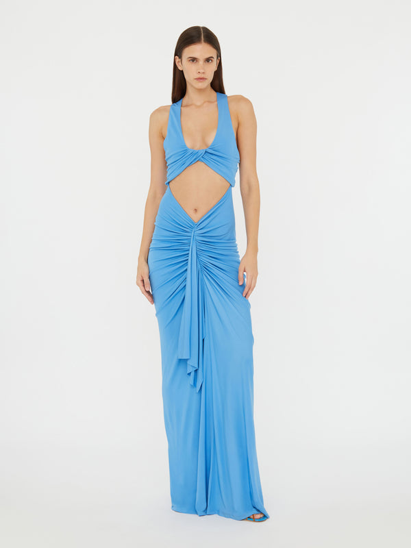 Christopher Esber Vivenda Drape Front Dress Boston Blue Vivenda Drape Front Dress Black Vivenda Drape Front Dress Cacao Vivenda Drape Front Dress Saffron Vivenda Drape Front Dress Teal Vivenda Drape Front Dress Incense Vivenda D