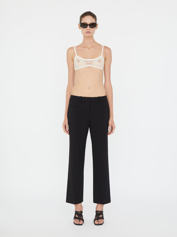 Christopher Esber Wave Lace Bralette White Wave Lace Bralette Black