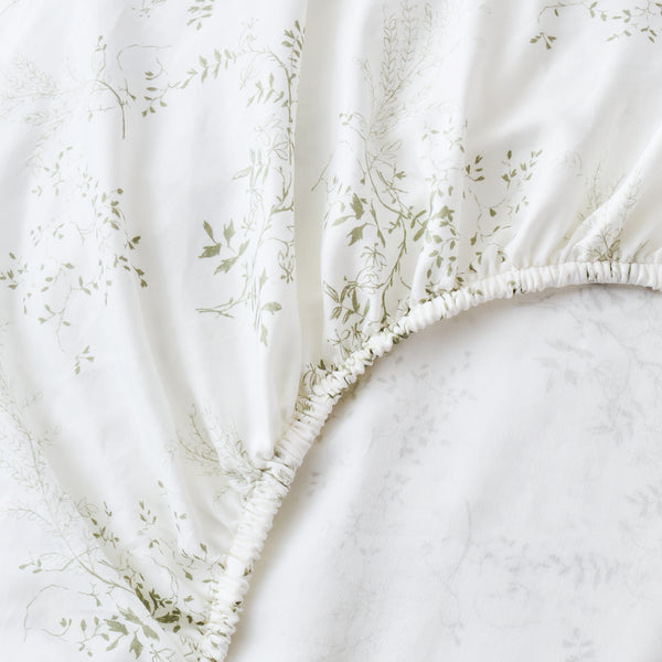 Christy Pea Shoots Fitted Sheets