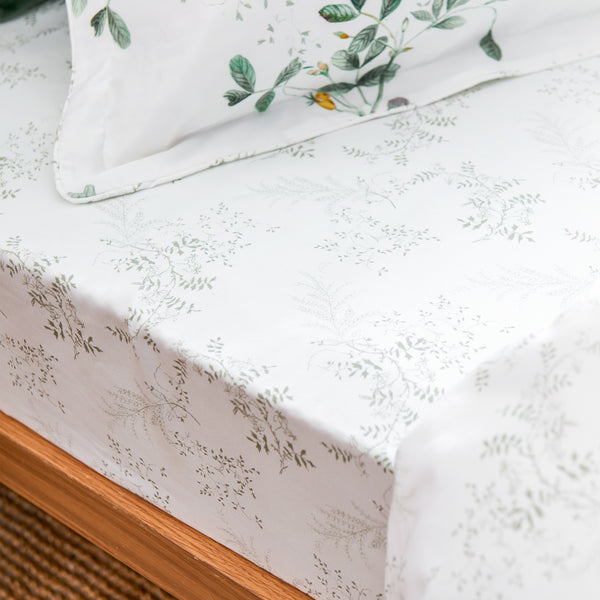 Christy Pea Shoots Fitted Sheets