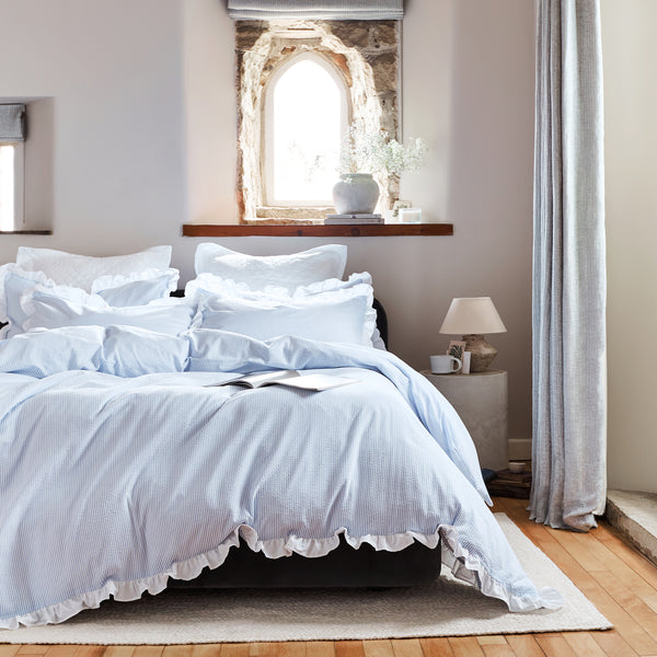 Christy Seersucker Stripe Duvet Set