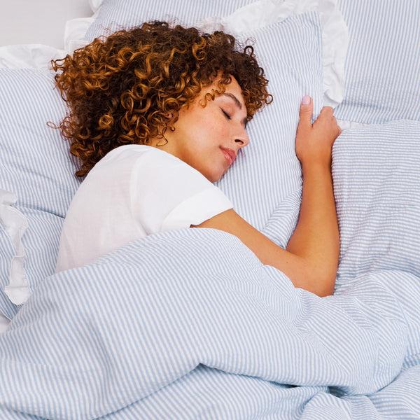 Christy Seersucker Stripe Duvet Set