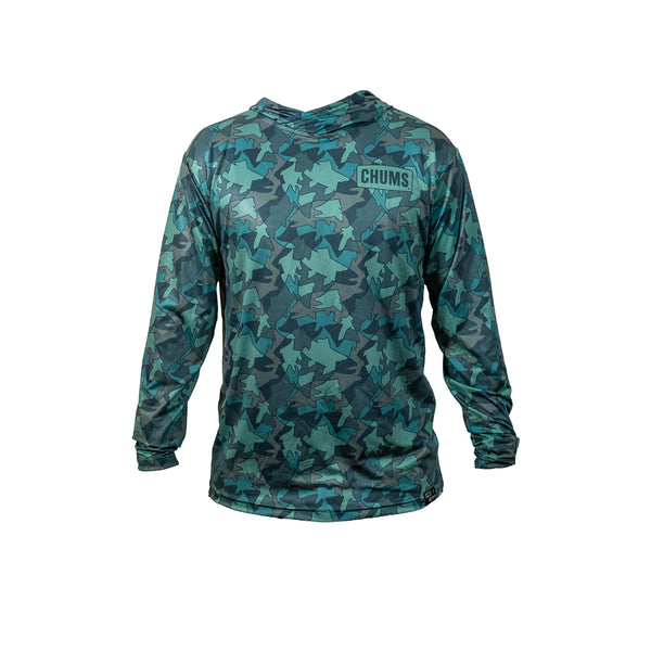 Chums Trout Camo UPF Hoodie