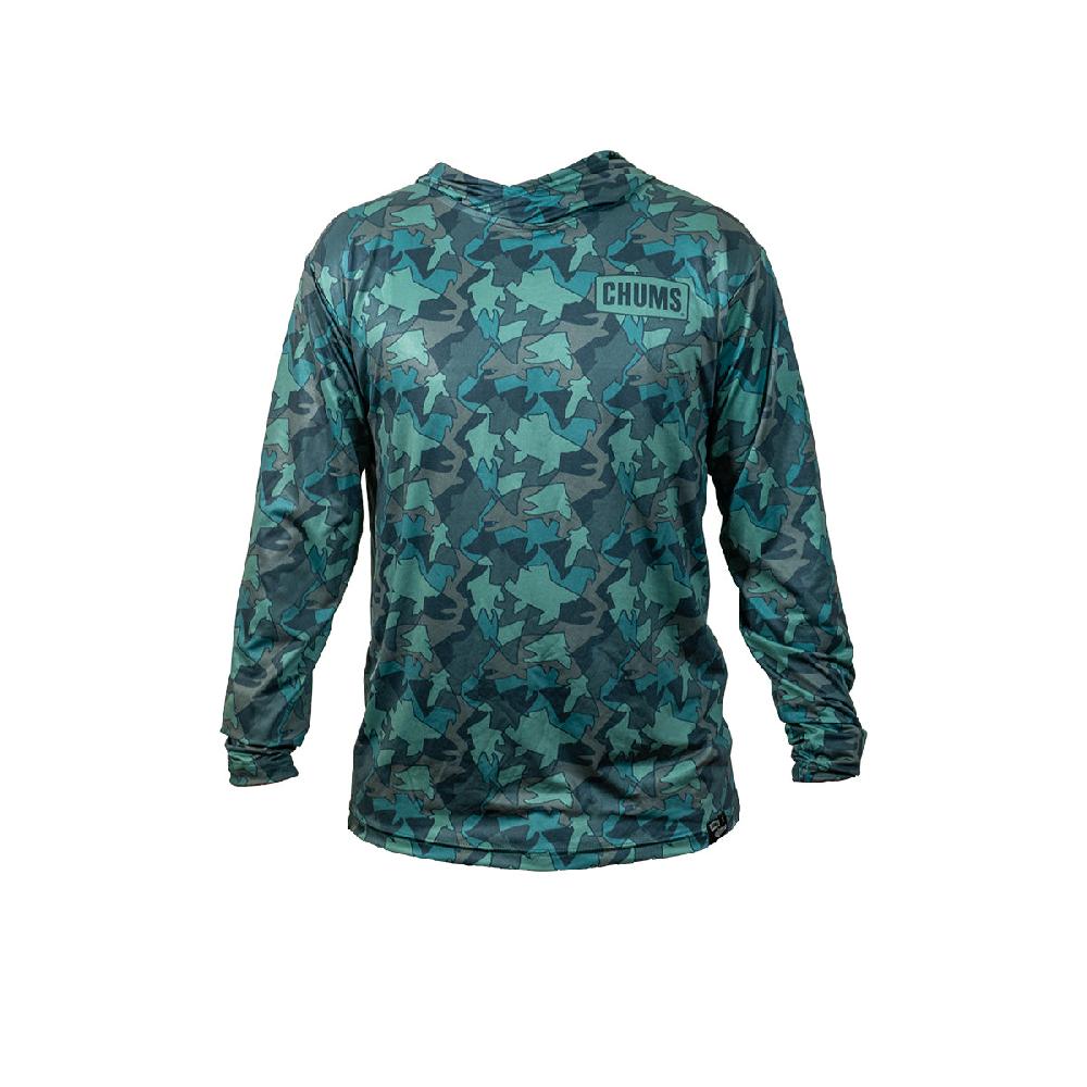 chums Trout Camo UPF Hoodie