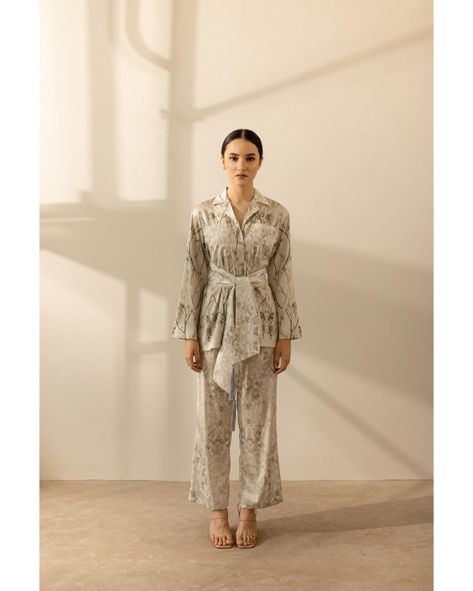 Ciel Azkia Trousers Ivory Grey