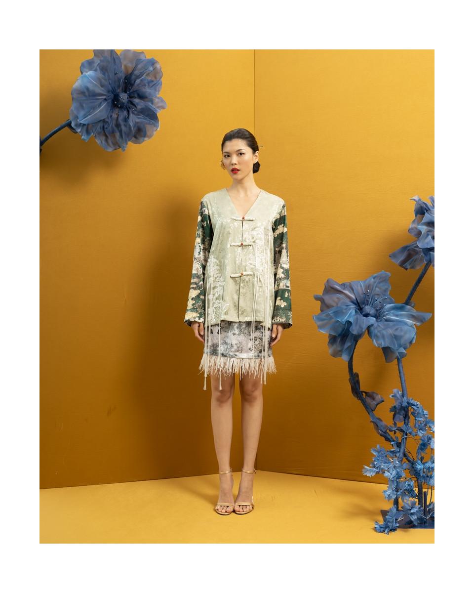 ciel BHAI TOP JADE CHINOISERIE