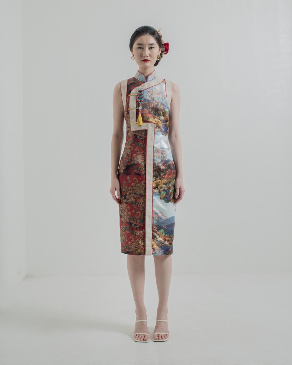 ciel CHYOU DRESS RED SCENERY