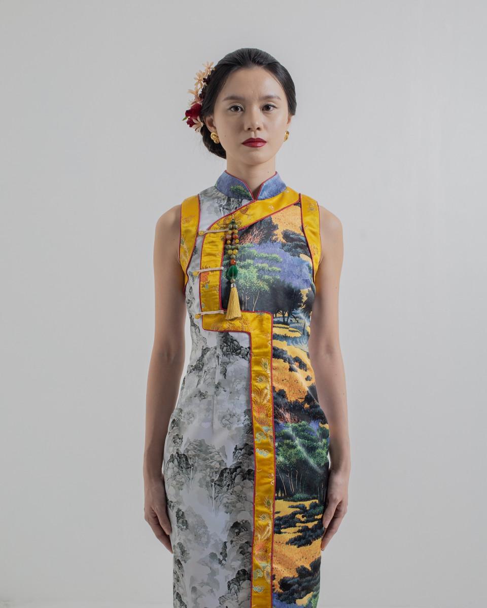 Ciel CHYOU DRESS YELLOW SCENERY