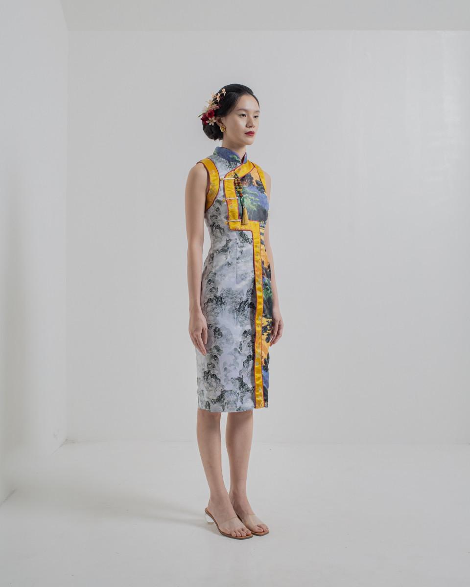 Ciel CHYOU DRESS YELLOW SCENERY