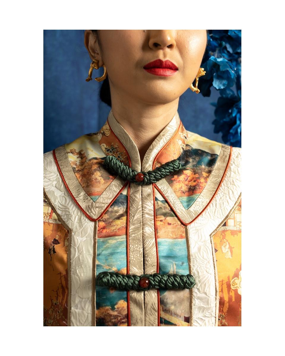 Ciel DAISHI OUTER BURNT YELLOW CHINOISERIE