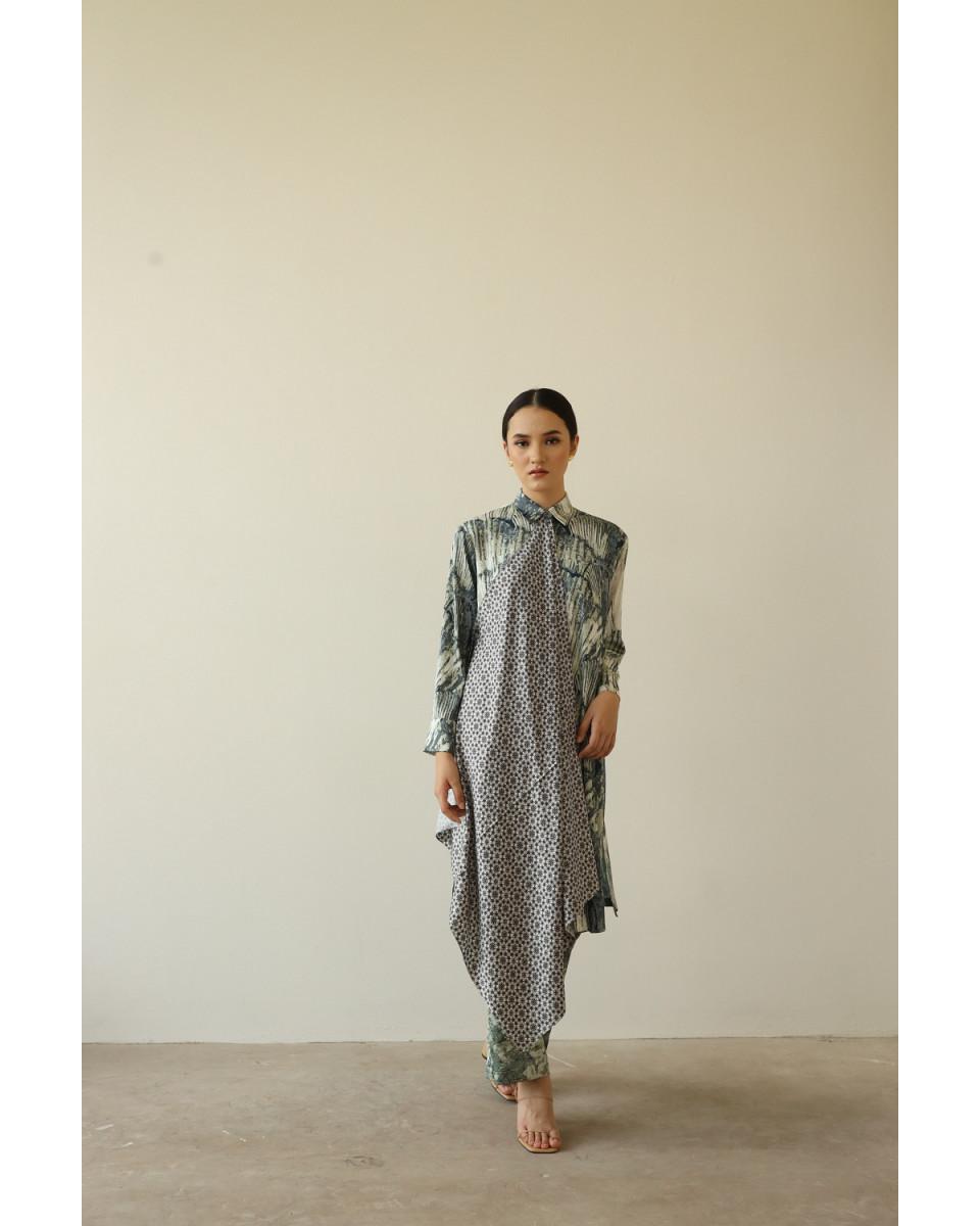 Ciel Dalisha Top Charcoal Abstract