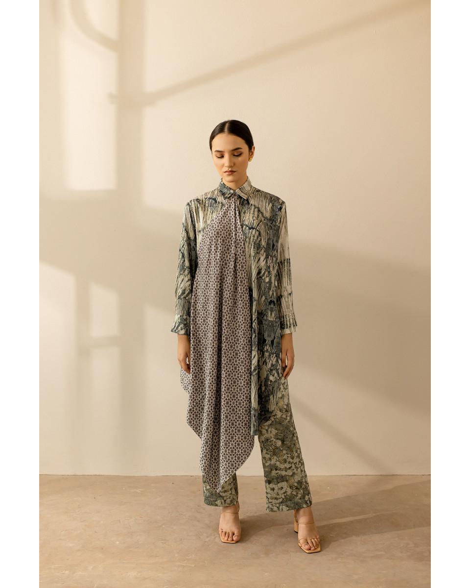 Ciel Dalisha Top Charcoal Abstract