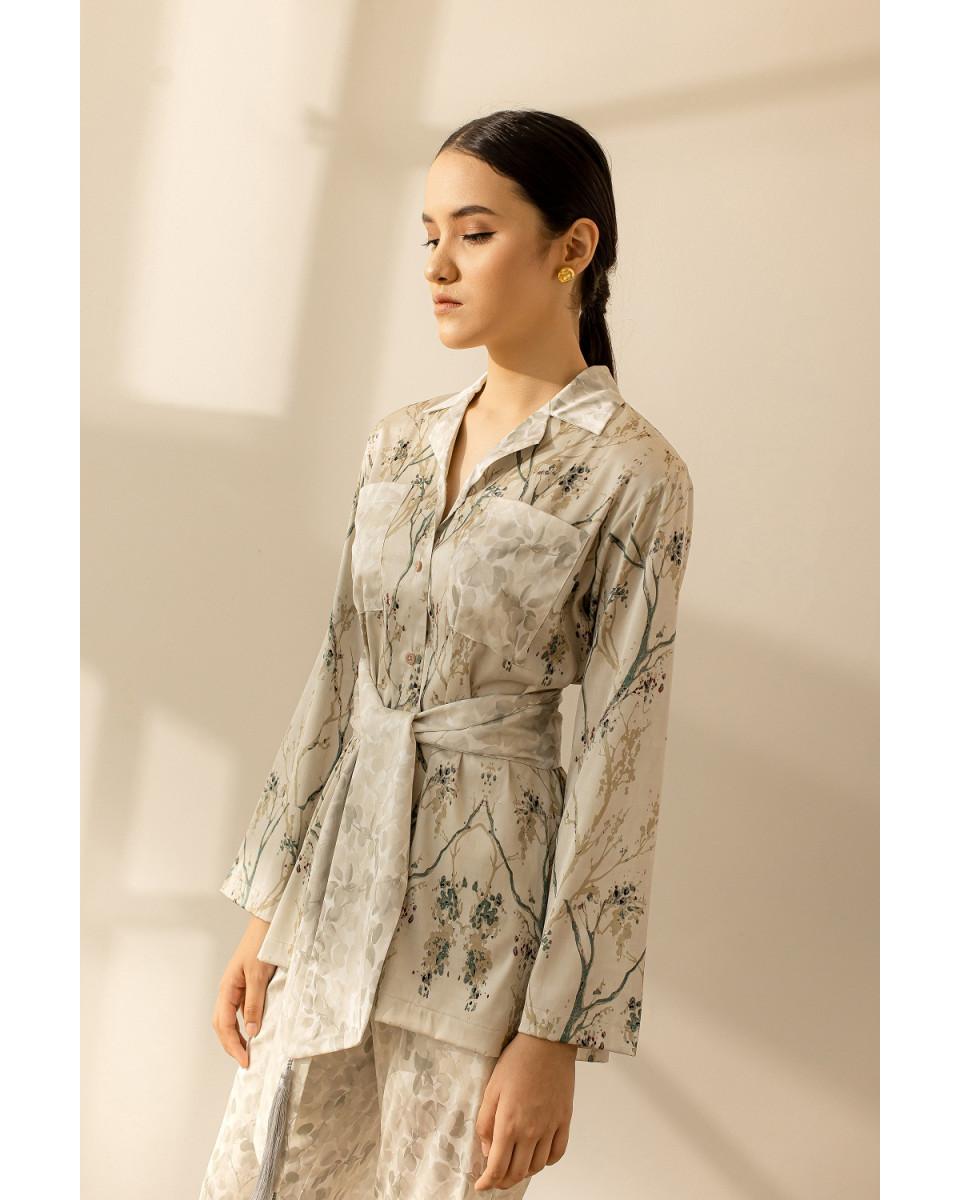 ciel Farra Top Ivory Grey