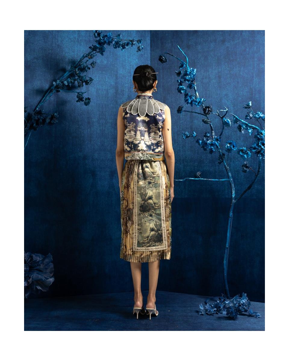 Ciel FEIYAN TOP BLUE CHINOISERIE