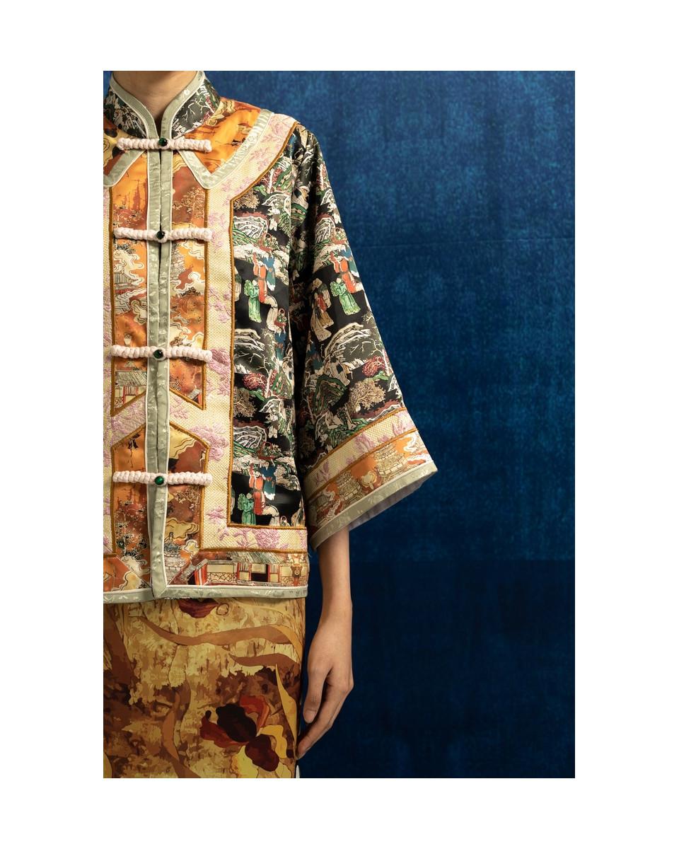 Ciel FU LU TOP BLACK CHINOISERIE