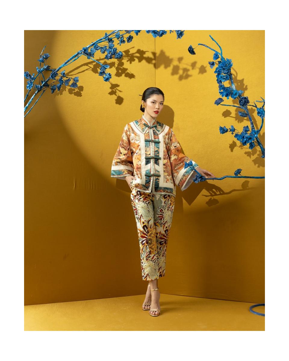 Ciel FU LU TOP BURNT YELLOW CHINOISERIE