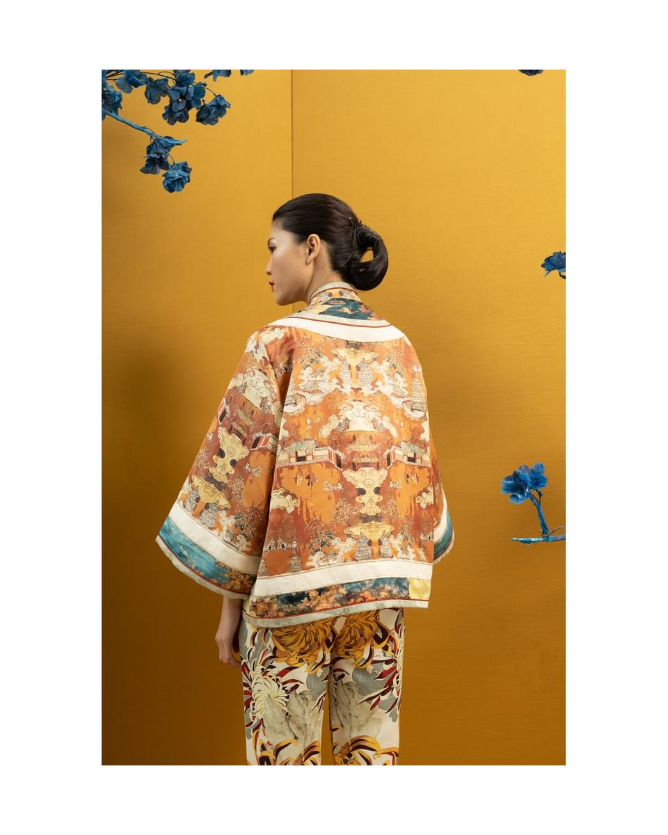 Ciel FU LU TOP BURNT YELLOW CHINOISERIE